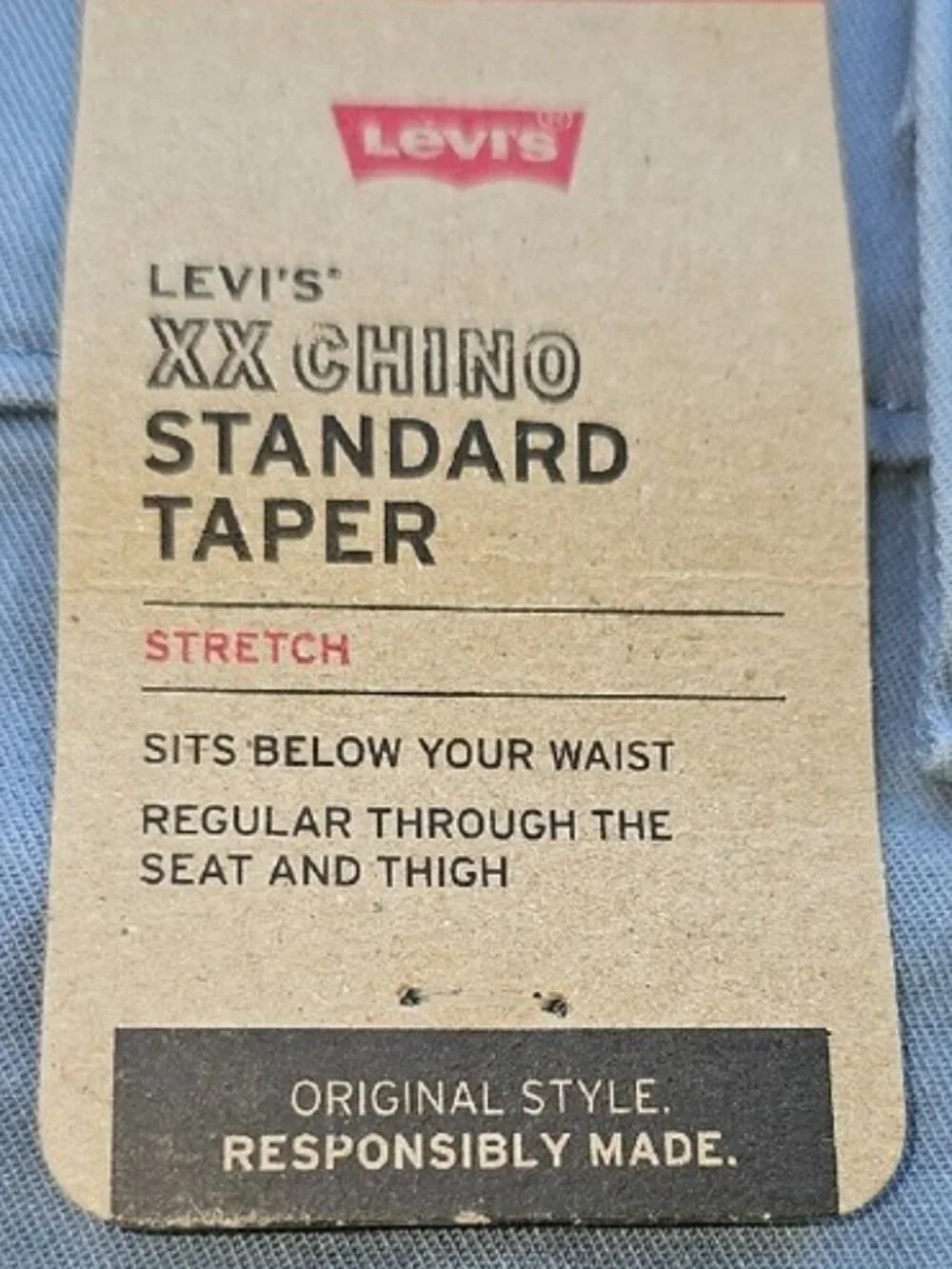 Levi's Men's XX Chino Standard Tapered Pants Size 40 x 38, Blue New